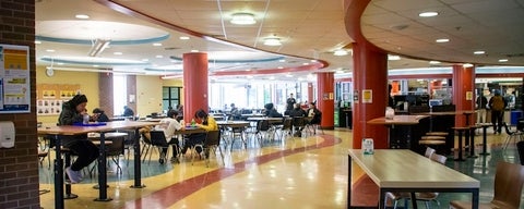 Seating area at REVelation dining hall