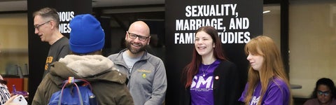 Sexuality, Marriage and Family Studies staff speak to prospective students