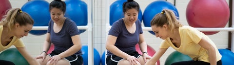 two women during a therapy class