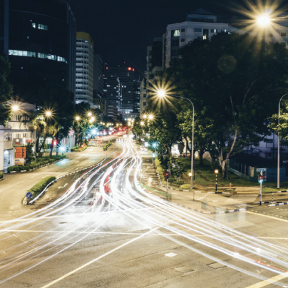 Nighttime cityscape