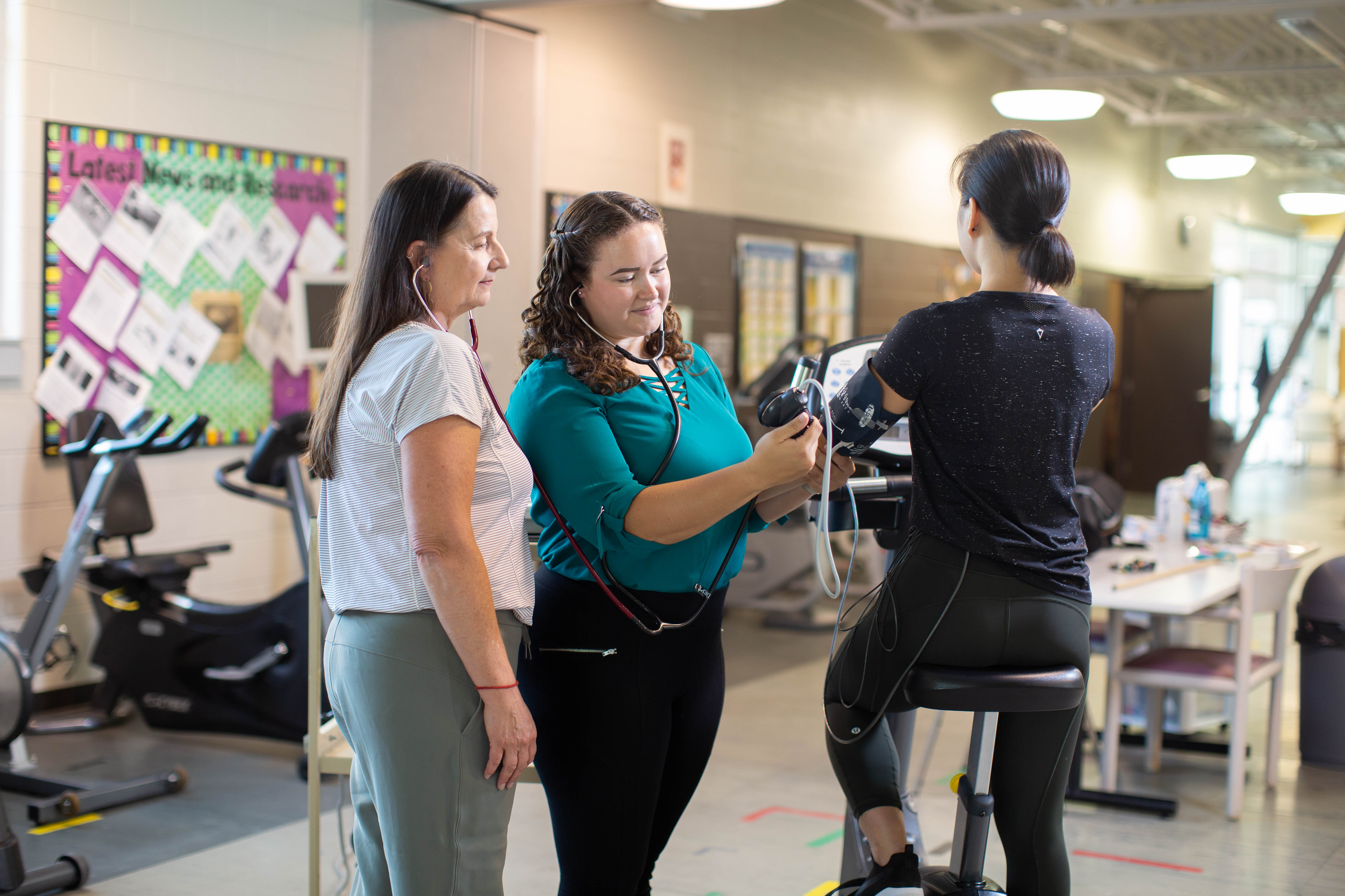 Kelsey working with a patient