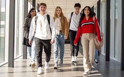 Students walking 