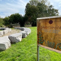 Ceremonial fire grounds and medicine garden