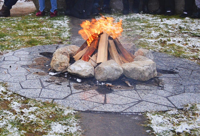 ceremonial bonfire
