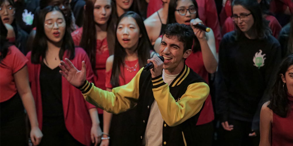 A performace by one of Waterloo's a capella clubs.