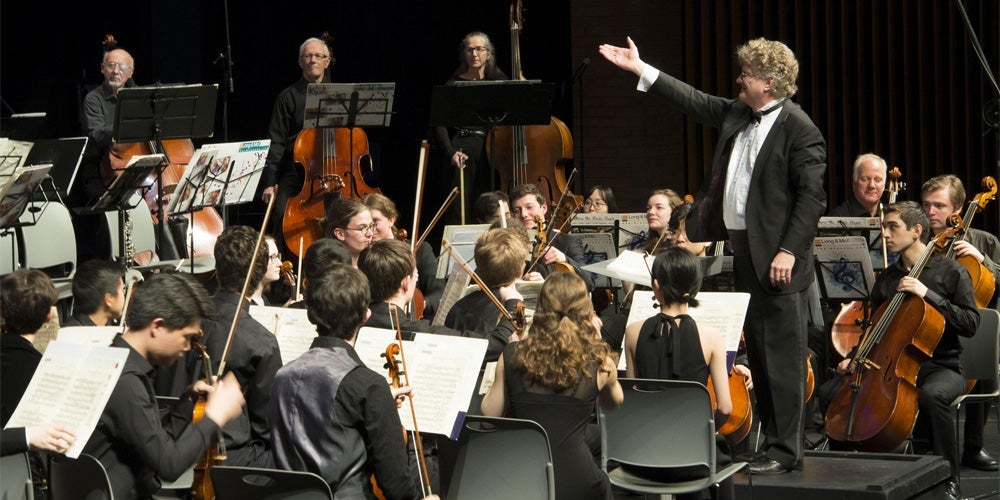 Waterloo's orchestra performing.