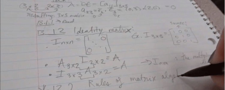 Math notes.