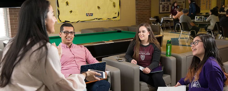 Group of students in residence.