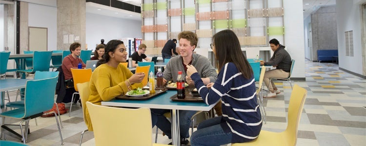 A Waterloo residence dining hall.