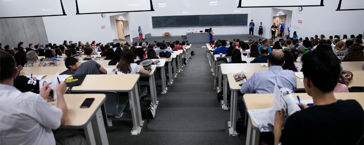 A Waterloo lecture hall.