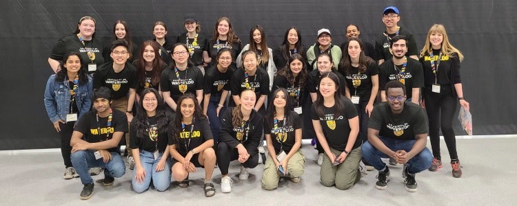 Group photo of Waterloo Student Ambassadors