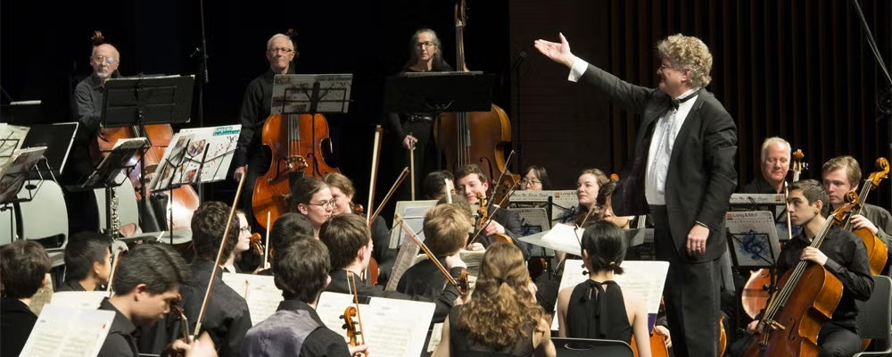 Waterloo's orchestra performing.