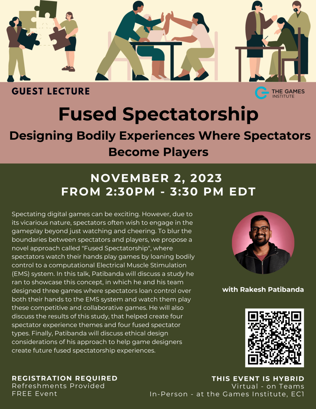 Fused Spectatorship Event poster