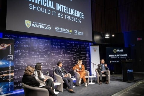 Panelists at the Artificial Intelligence event