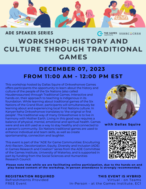 Workshop: History and culture through traditional games poster