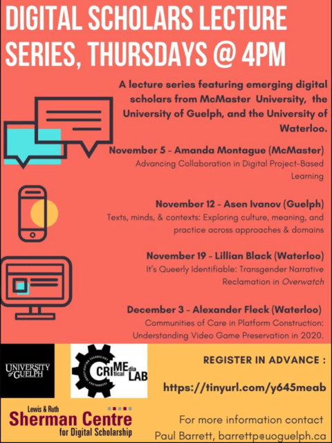 Digital Scholar Lecture Series Poster