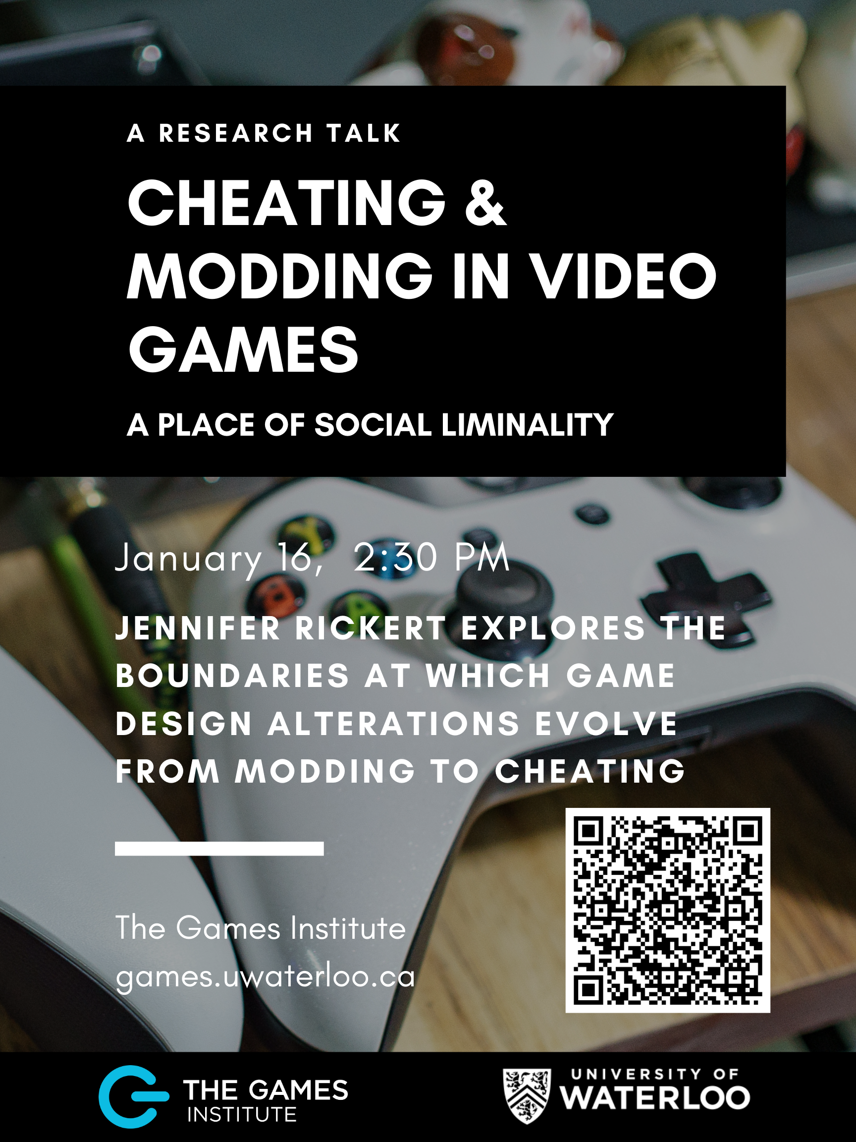 Cheating and Modding Event Poster