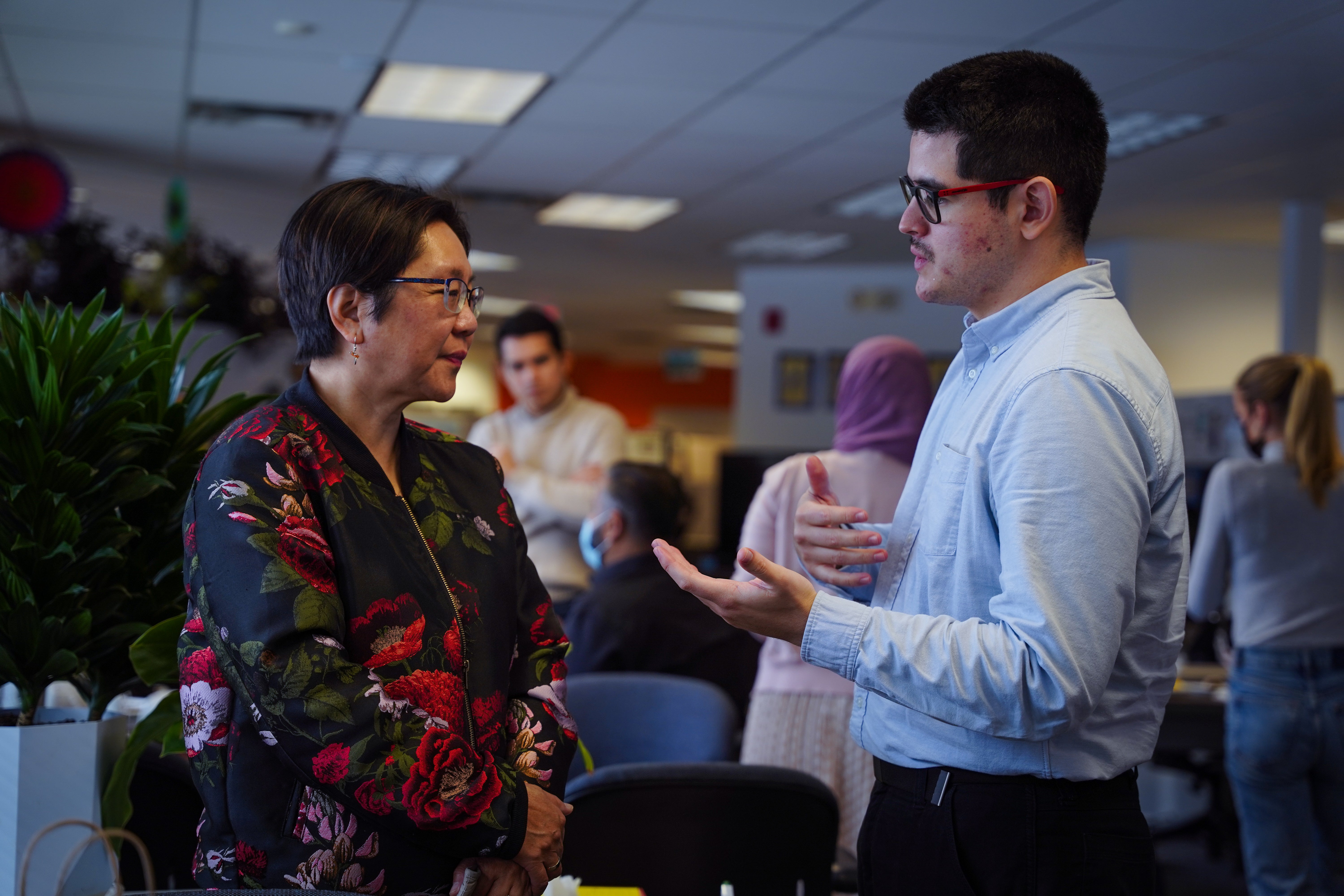 Hector Perez with Dr. Lili Liu