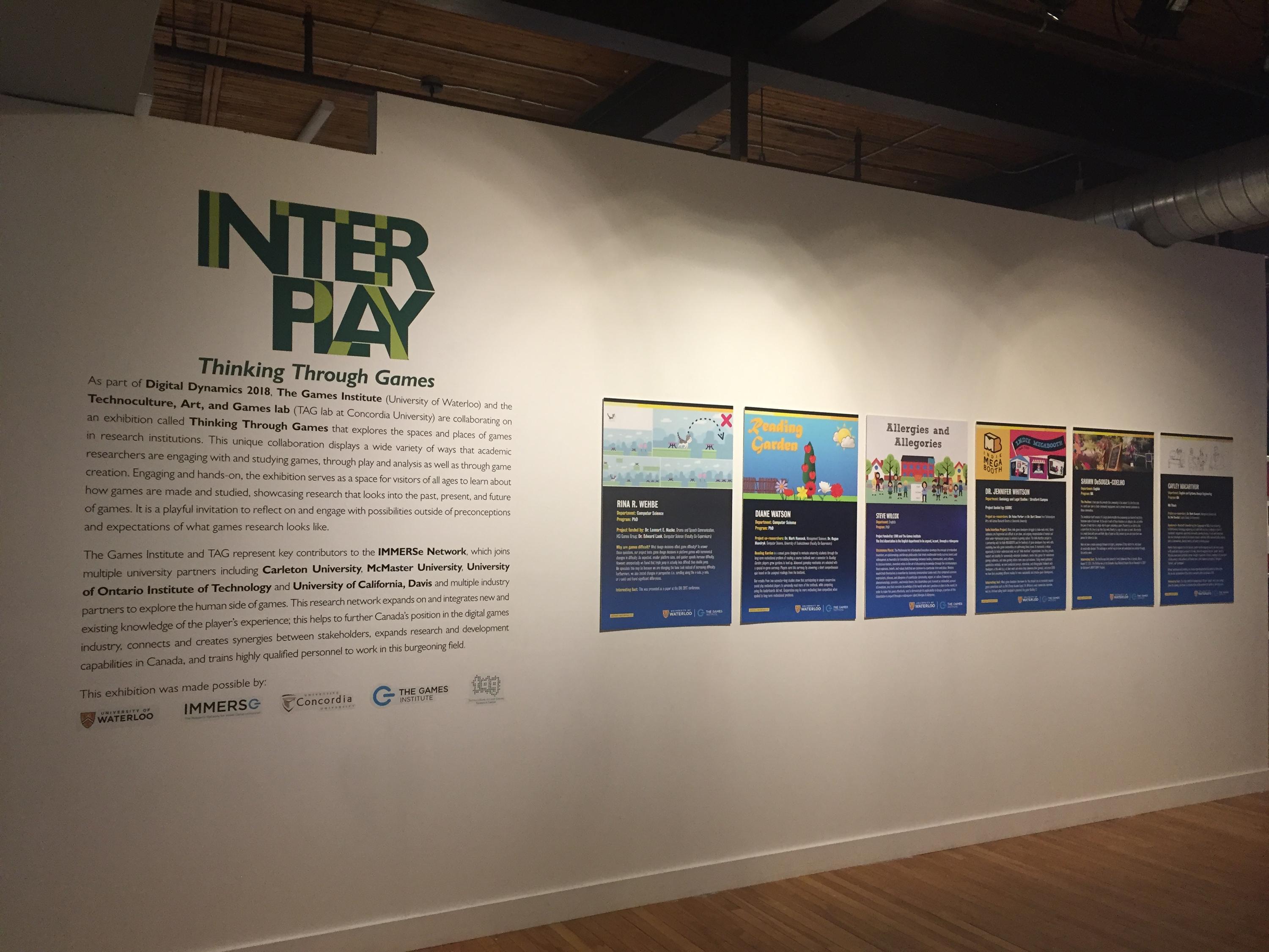 INTERPLAY Exhibit Title Wall at THEMUSEUM