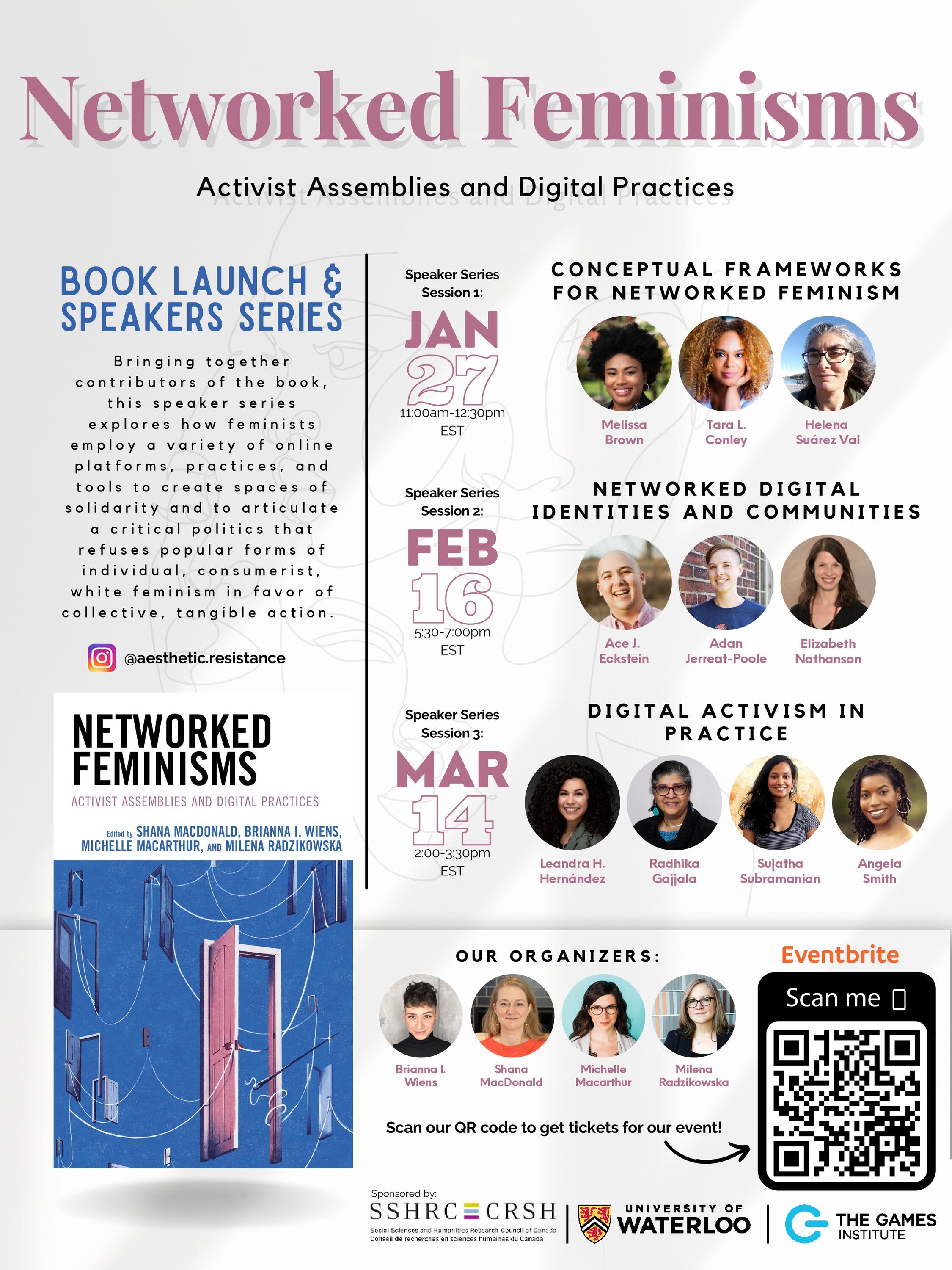 Poster for Networked Feminisms: Speaker Series