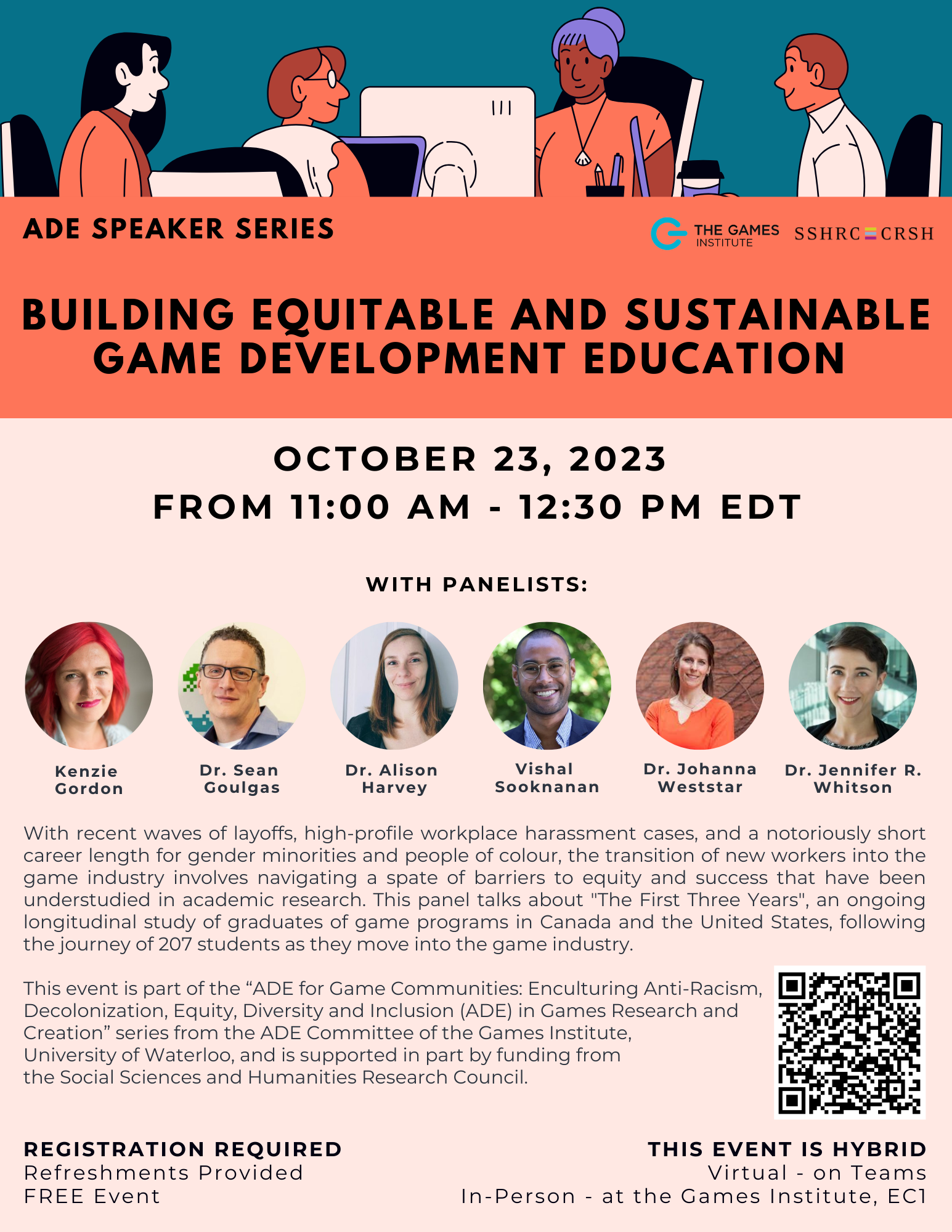 Poster for Building Equitable and Sustainable Game Development Education