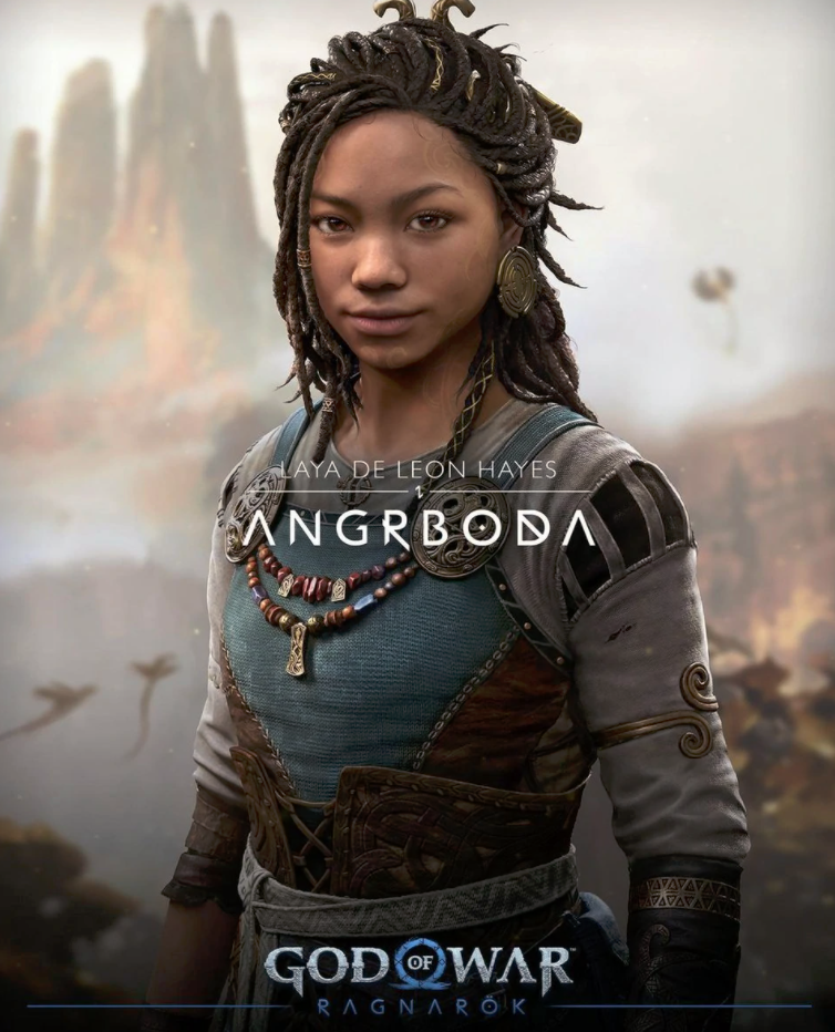 Poster of Angrboda from the video game God of War