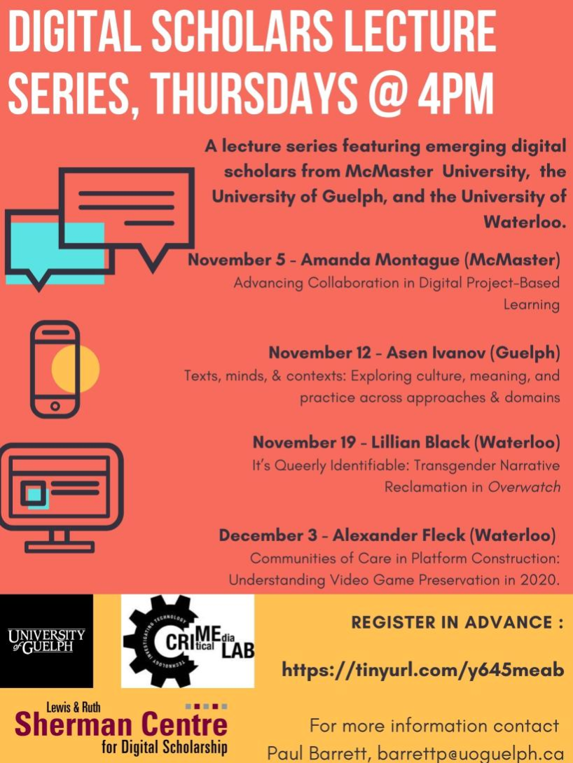 Digital Scholar Lecture Series poster