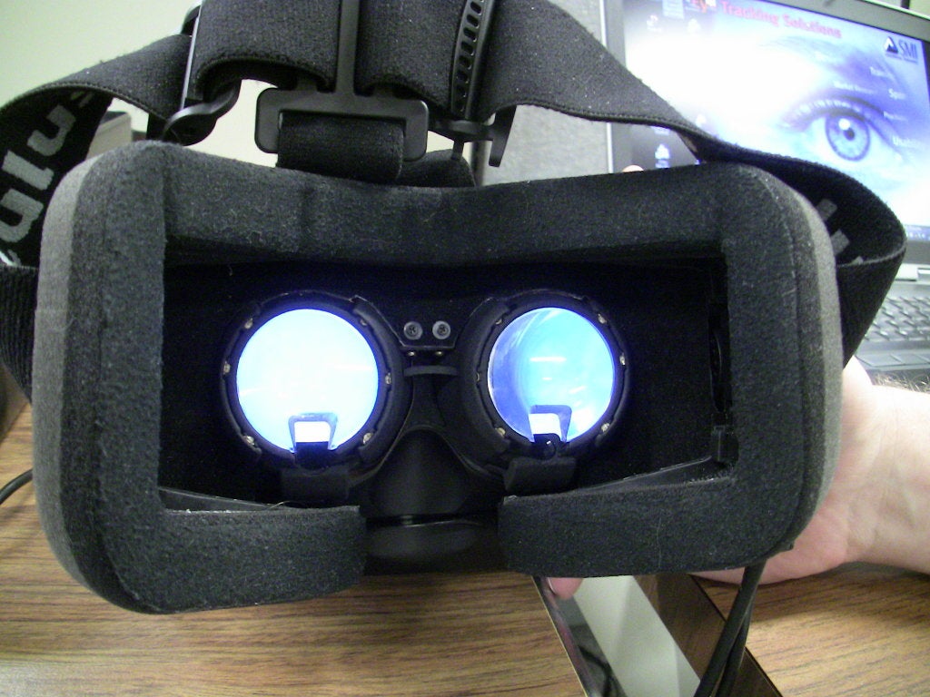 Oculus rift with built in eye tracker