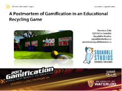 A Post-mortem of Gamification in an Educational Recycling Game