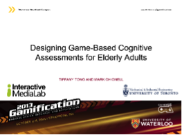 Designing Game-Based Cognitive Assessments for Elderly Adults