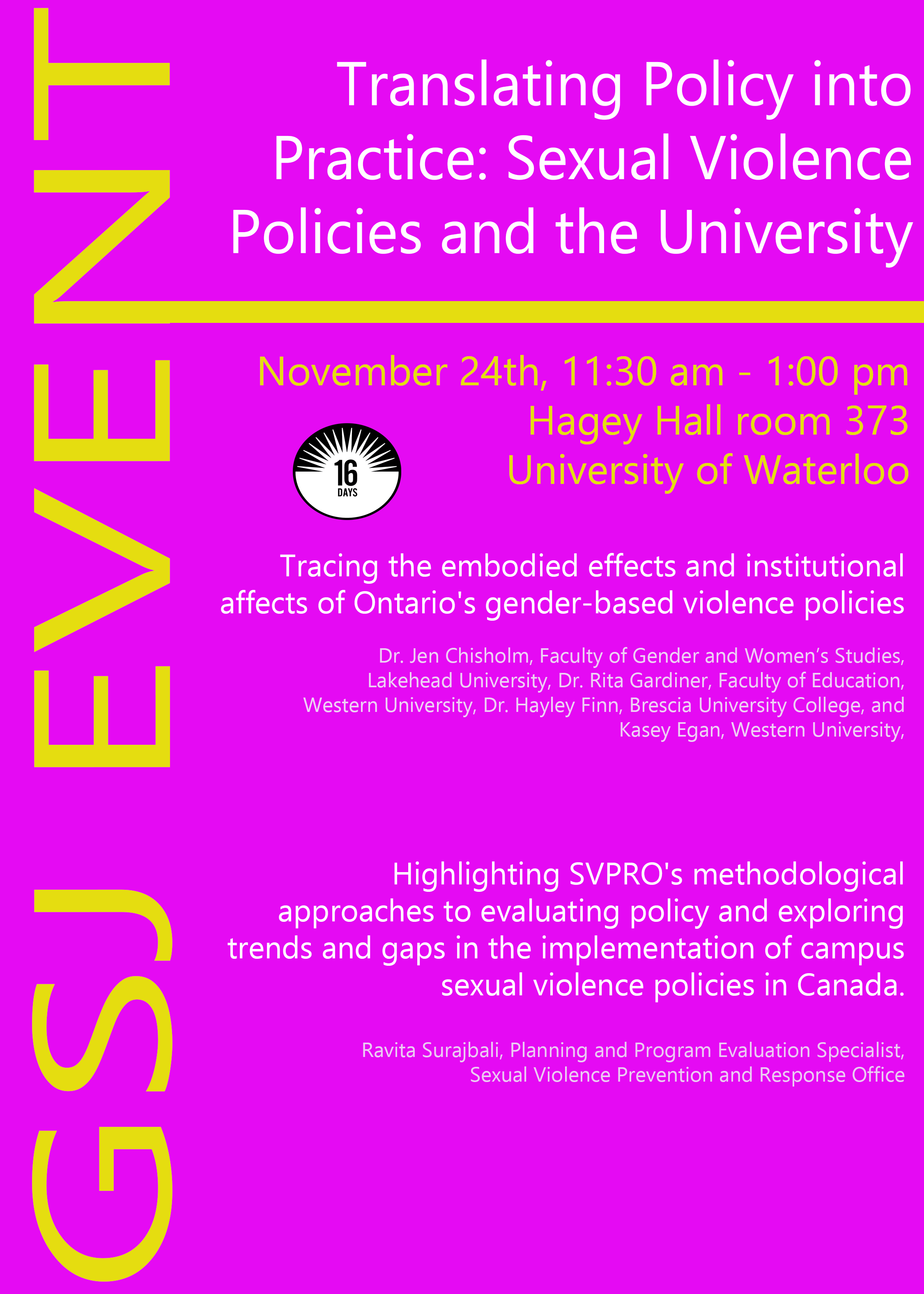 Translating Policy Into Practice Sexual Violence Policies And The University Gender And