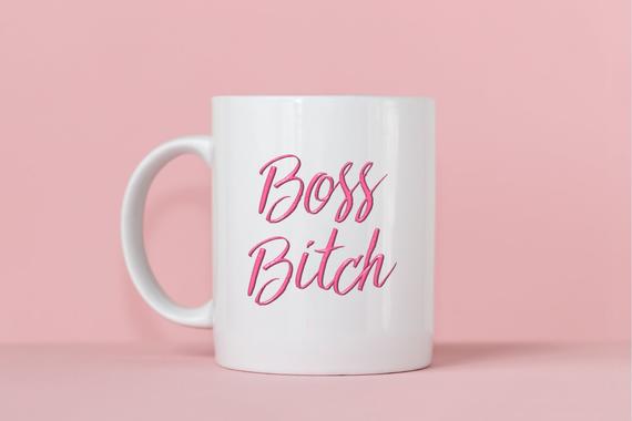 Mug with the words Boss Bitch