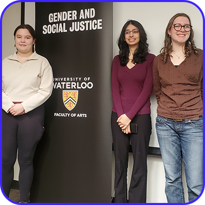 L to R- An Ni He, Punnet Pannu, and Zoya Enns