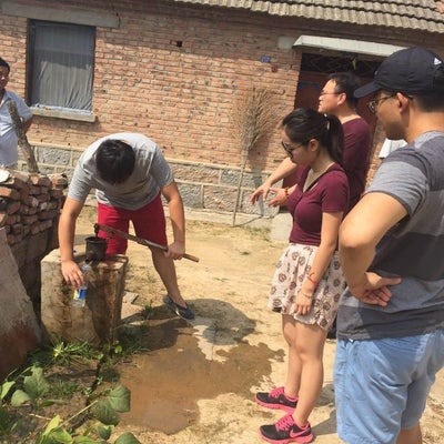 A hand pump well in Su Village, Wang Ji Township