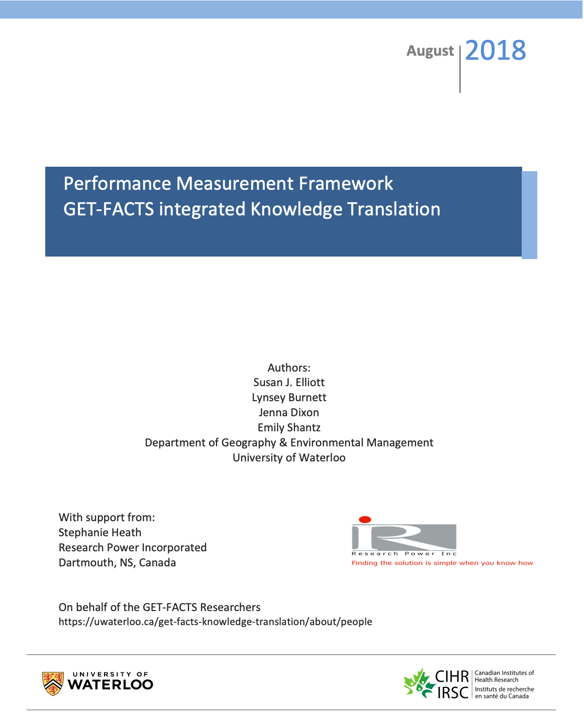 cover page of get facts IKT document