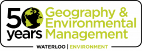 Geography and Environmental Management 50 years logo