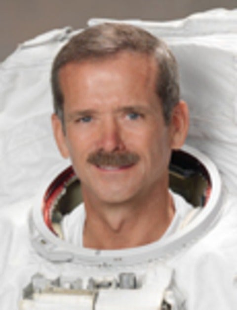 Chris Hadfield in astronaunt suit
