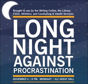 Long Night Against Procrastination graphic