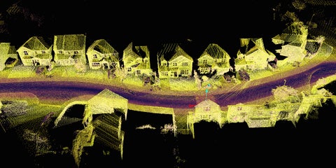 Street and building modelling with Light Detection and Ranging (LiDAR).