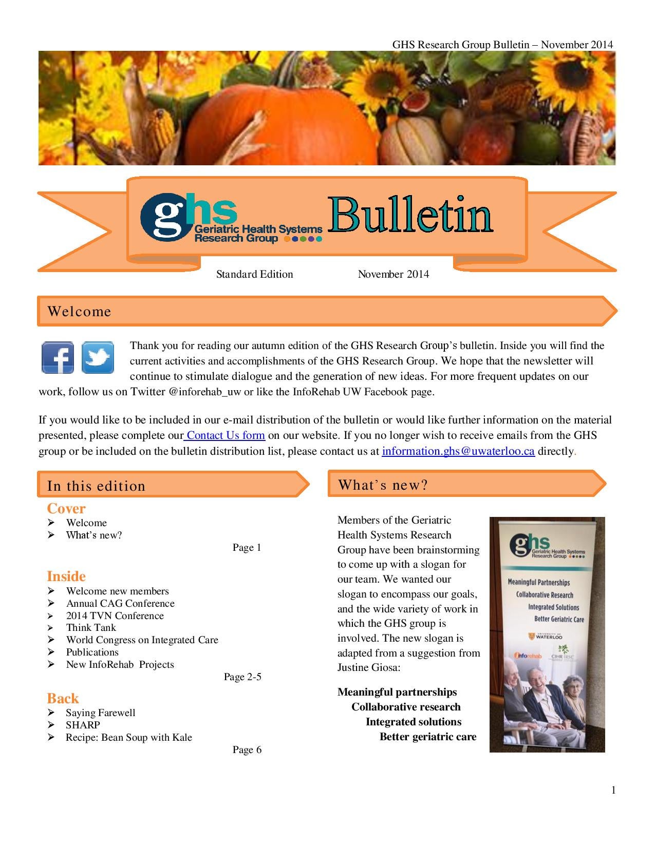 Fall 2014 bulletin page 1