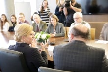 Croatian president comes to campus