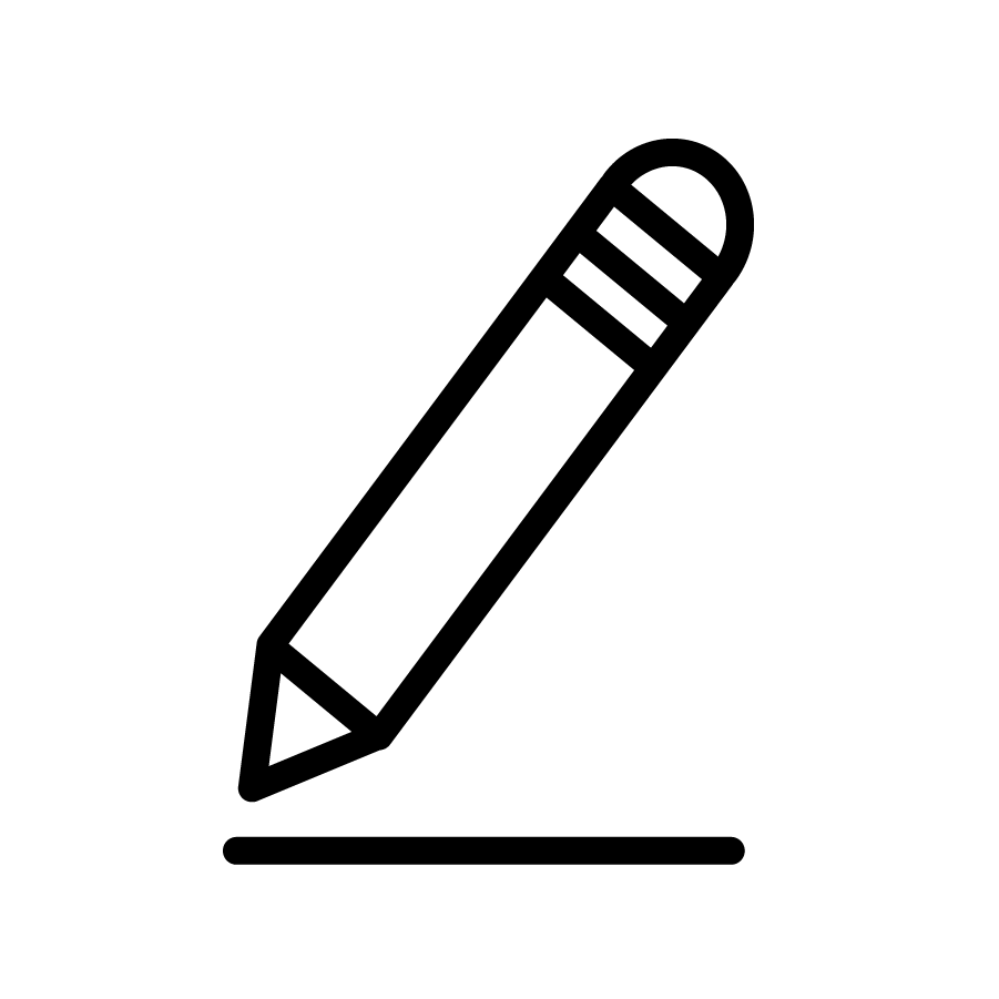 Pencil writing icon