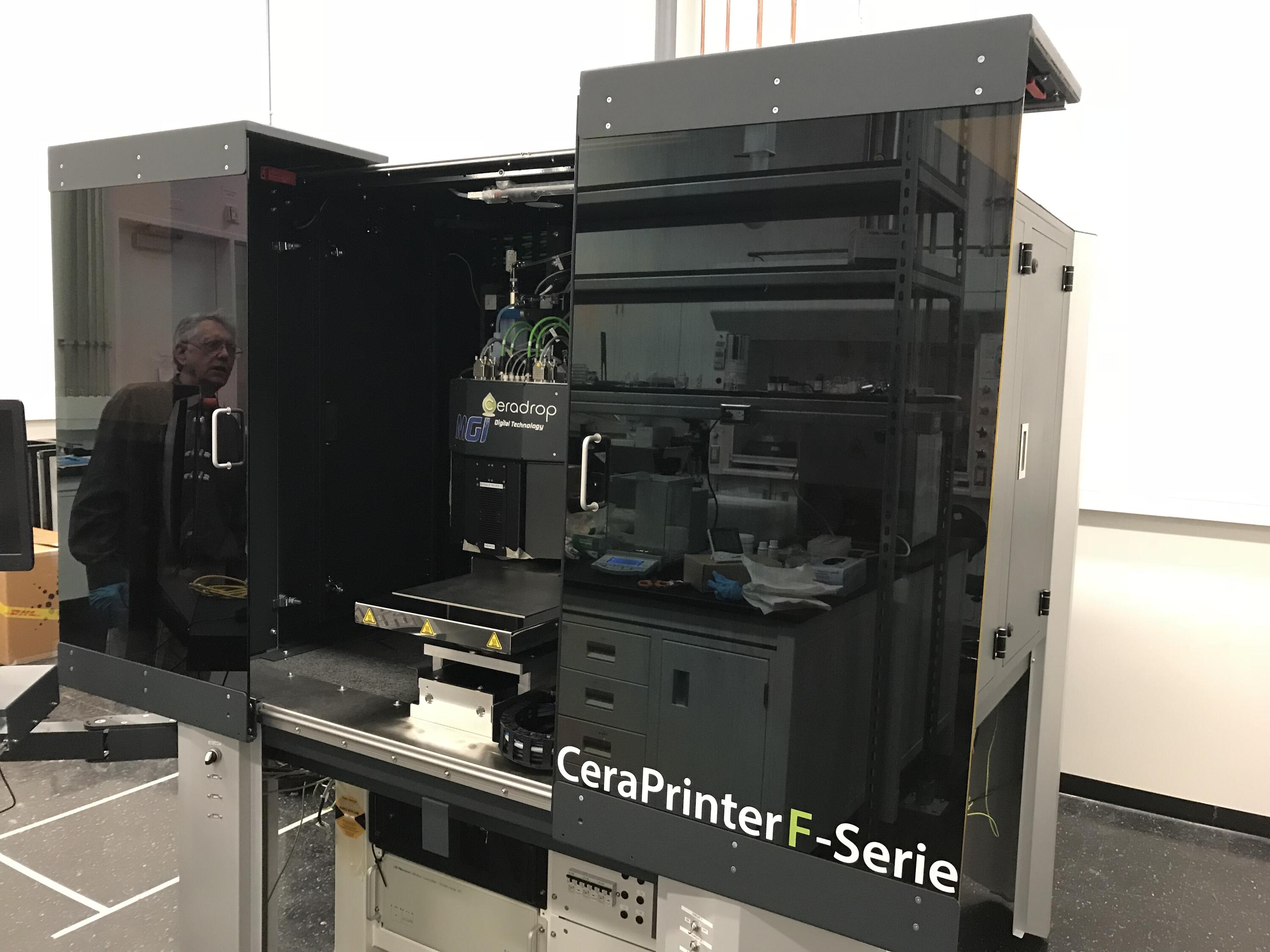 photo of ceradrop printer