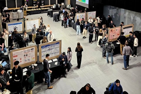 Student poster presentation at the GES summit