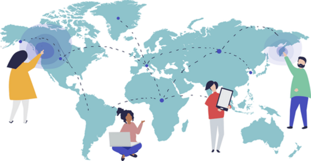 The world map