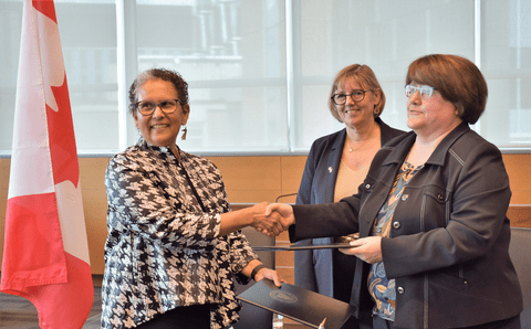 Charmaine Dean, Sylvie Retailleau and Cecile Vigouroux