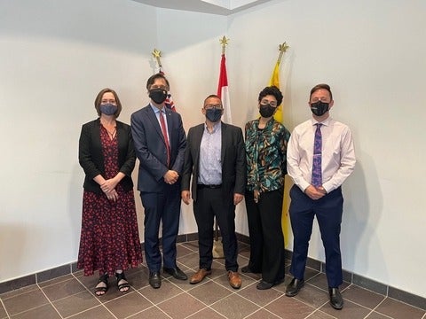 Delegation visitors photo.