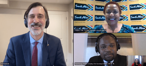 Virtual meeting with South African Consul-General and Consul: Political