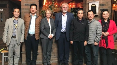 Delegates from Wuhan University