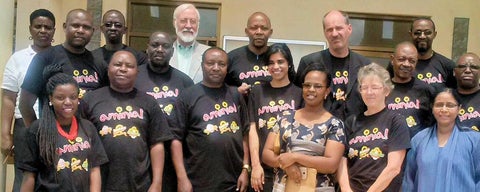 Professor Susan Horton with colleagues in Tanzania.